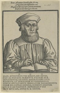 Ioannes Aventinus - Widmung der Annalen der Bayern von Hanns Lautensack