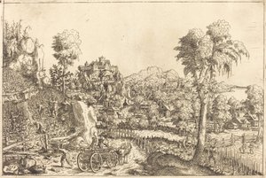 Landschaft mit einem Weinberg