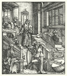 Erzherzog Maximilian von Österreich als Musikmäzen (Gravur)