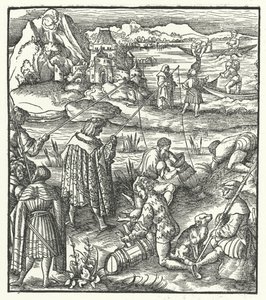 Erzherzog Maximilian von Österreich beim Angeln