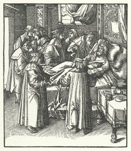 Der Tod des Heiligen Römischen Kaisers Friedrich III. von Hans (after) Burgkmair