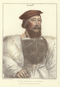 James Butler, graviert von Francesco Bartolozzi (1727-1815) (kolorierte Gravur) von Hans (after) Holbein the Younger
