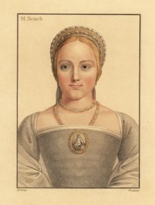 Mary Zouch, Hofdame von Jane Seymour (1812) (Stich) von Hans (after) Holbein the Younger