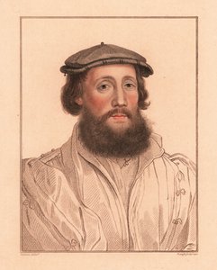 Porträt eines unbekannten Mannes, Hof von König Heinrich VIII., ca. 1532, 1812 (Gravur)