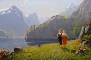 Sommertag in Balestrand von Hans Andreas Dahl