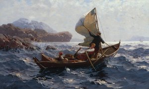 Frau, Mann und Kind in einem Oselver