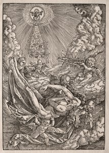 Christus von Engeln in den Himmel getragen, ca. 1515-1517