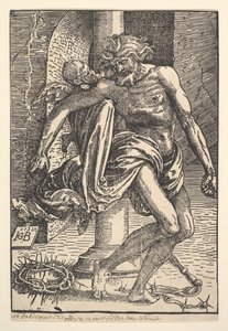 Christus mit den Folterinstrumenten, unterstützt von einem kleinen Engel, 1517 von Hans Baldung