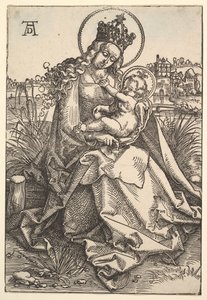 Die Jungfrau am grasbewachsenen Ufer, 1505