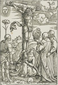 Christus am Kreuz mit Maria, Johannes, der Magdalena und Stephanus von Hans Baldung Grien