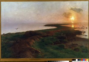 Sonnenuntergang über der Lagune