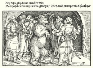 Die Bärenführer von Hans Burgkmair