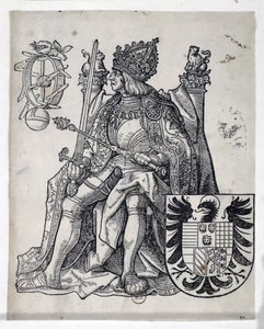 Der Kaiser Maximilian, ca. 1509-1512 (Gravur) von Hans Burgkmair