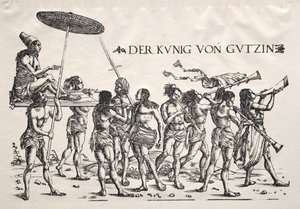 Der König von Cochin von Hans Burgkmair