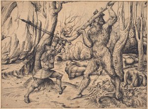 Der Kampf im Wald