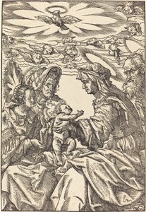 Die Heilige Familie mit der Heiligen Anna und dem Heiligen Joachim von Hans Burgkmair I