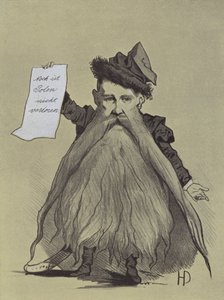 Karikatur des polnischen Patrioten Franciszek Smolka