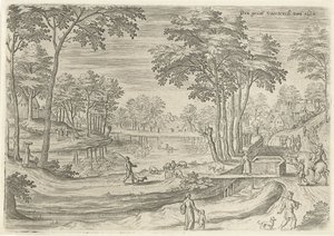 Ansicht des Kanals von Elsene von Hans Collaert (I)