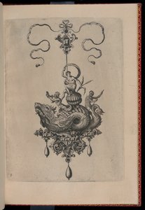 Tafel 8, aus Bullarum Inaurium etc. Archetypi Artificiosi Pars Altera (Anhänger, Ohrringe, etc. Designs der geschicktesten Art, Teil Zwei)