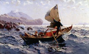 Ein norwegisches Fischerboot, in der Nähe von Bergen