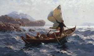 Frau, Mann und Kind in einem Oselver
