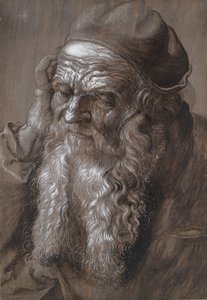 Ein alter Mann im Alter von 93 Jahren, St. Hieronymus, späte 16. Jahrhundert von Hans Hoffmann