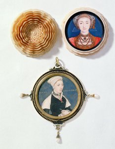 Anne von Kleve (oben), 1539 und Jane Small, früher bekannt als Mrs. Robert Pemberton (unten), um 1540