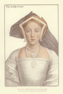 Frances Howard, Gräfin von Surrey (Aquatinta) von Hans Holbein der Jüngere