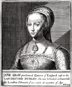 Jane Gray, graviert von William Marshall, 1648 von Hans Holbein der Jüngere