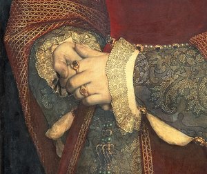 Porträt von Jane Seymour, 1536 (Detail) von Hans Holbein der Jüngere