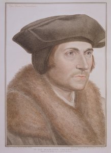 Thomas More, Lordkanzler (1478-1535) graviert von Francesco Bartolozzi (1727-1815) von Hans Holbein der Jüngere