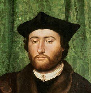 Die Botschafter, 1533 (Detail) von Hans Holbein der Jüngere