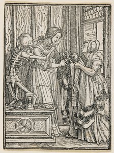 Die Gräfin aus Totentanz (Lyon), 1538 von Hans Holbein the Younger