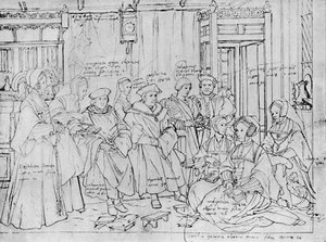 Die Familie More, nach der Skizze von Holbein im Basler Museum, 1527, 1903