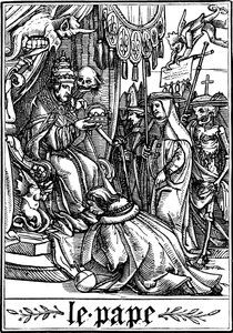 Der Papst besucht vom Tod, 1538