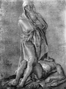 Die Jungfrau und der tote Christus, 1913 von Hans Leu The Younger