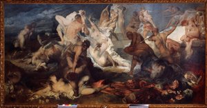 Schlacht der Kentauren und Lapithen von Hans Makart