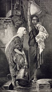 Ägyptische Frauen beim Wasserholen von Hans Makart
