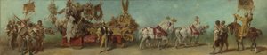 Entwurf zum Festzug 1879 - Die Bekleidungsindustrie von Hans Makart