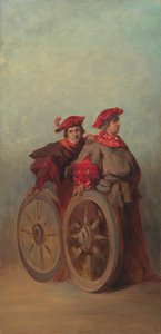 Entwurf zum Festzug 1879 - Zwei Wagnergesellen von Hans Makart
