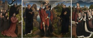 Triptychon von Willem Moreel, 1484 von Hans Memling