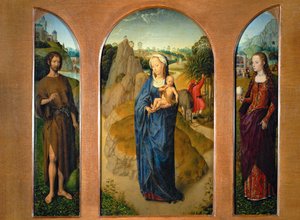 Triptychon mit der Madonna und dem Kind