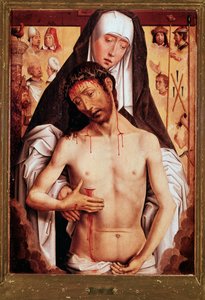 Jungfrau und toter Christus von Hans Memling