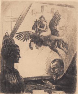 Allegorisches Selbstporträt von Hans Nikolaj Hansen
