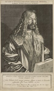 Porträt von Dürer, graviert von Lucas Kilian