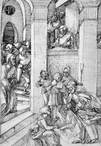 Die Verleugnung des Petrus im Hof des Hohenpriesters