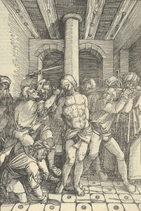 Christus gegeißelt, aus Speculum passionis domini nostri Ihesu Christi, 1507 von Hans Schäufelein the Elder