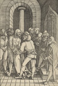 Christus entkleidet, aus Speculum passionis domini nostri Ihesu Christi, 1507 von Hans Schäufelein the Elder