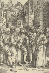 Christus vor Pilatus vor seinem Palast, aus Speculum passionis domini nostri Ihesu C..., 1507 von Hans Schäufelein the Elder