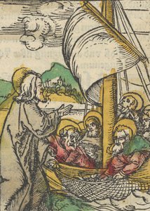 Der zweite Fischfang durch den heiligen Petrus, aus Das Plenarium, 1517 von Hans Schäufelein the Elder